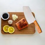 YELONA Premium Vegetable, Meat Cleaver- Butcher Knife with Pakka Wooden Handle Stainless Steel Knife (Pack of 1)
