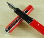 Gold Leaf Jinhao 699 Glossy Look Red body with Stylish Clip Fountain Pen
