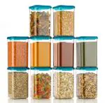 NEXIUM 100% Unbreakable Air Tight Kitchen Plastic Storage Containers Jars Combo Set