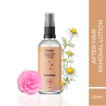 Sanfe After Hair Removal Lotion for Women - 50ml with camellia and chamomile extracts | Reduces Razor Bumps |Ingrown Hair |After Shave Redness | Best Post Shave Solution For Soft and Smooth Skin After Waxing, Shaving or Other Hair Removal