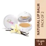 La Pink Vanilla Lip Care with White Haldi for Shiny and Hydrated Lips (Pack of 2)