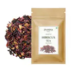 ZYANNA Hibiscus Tea - Premium Dried Hibiscus Flower Petals - Traditional Caffeine Free Tea- 100% Natural Ingredients-Refreshing Tart Flavor, Brew Hot or Iced Tea