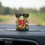 pujaNpujari Ganesh/Ganapati Idol for Car Dashboard with Wooden Base