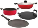 Nirlon Non-stick Aluminium Dishwasher Safe Kitchenware Cooking Utensil Combo Set