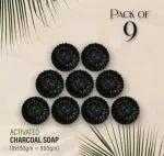Badahair Activated Charcoal Bathing Natural Soap, 100 G (Pack Of 9)