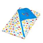VParents cotton New Born Baby Hooded Wrapper Blanket, sigle layer 0-12 Months -Assorted design deo