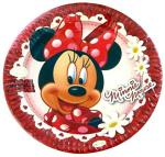 Hippity Hop Paper Multicolor Minnie Mouse Round Disposable Paper Plates (Pack Of 10 Pcs)