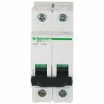 Schneider Electric Miniature Circuit Breaker 16A 2 Pole MCB Polycarbonate White