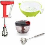 ODD M EVEN Quick and Handy Chopper, Blender, Strainer, Whisk Kitchen Tool Set