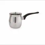 Indigo Stainless Steel Milk/Coffee/Tea Warmer with NON Heating Handle 3 pc Set (460/660/870 ml)