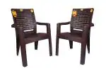 Anmol Moulded Comfortable high Back Chair Heavy Structure Weight Bearing Capacity 200kg Set of 2. | Chair | Comfortable Chair | Plastic Chair