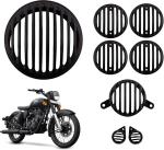 Samite Black Plastic PRO-01 RE Bullet Headlight Tail Light Indicator Parking Light Grill Cover Cap Guard Bike Headlight Grill