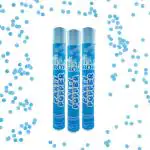 Specialyou.in 3pcs Blue circle confetti party poppers/Confetti Blaster/Confetti Shooter for Valentines day, Birthday for boys, Anniverary, Farewell, New year eve, Baby shower confetti.
