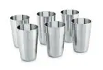 Neelam Stainless Steel 7 22G Prm Glass Thums Up, 300 ml, Silver, Set of 4