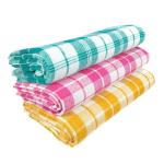 AHMADUN Check Bath Towel Cotton Size (32*66) pack of 2