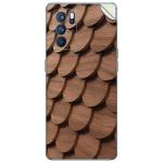 GADGETSWRAP Printed Vinyl Skin Sticker for Oppo Reno 6 Pro - Wooden Rounds