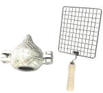 Urban Buy Multicolor Aluminium Modak And Roasted Jali Kitchen Tool Set 2 Pc