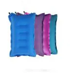 SHIVAM CART Soft Cotton Travelling Air Pillow, Compact and Lightweight Pillow, Easy to Carry, Neck Support headrest Pillow During Travelling in Bus, Train,Flight (Pack of 4 Multi-Color)