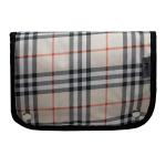 F Gear Moment Cream Plaid Polyester Pouch