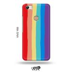 Tweakymod Printed Rainbow Colour Back Cover For Vivo Y83