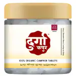 DURGA KAPUR 100% Pure Organic Camphor Tablets for Kapur Daani and Puja - 100 Gm