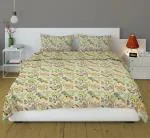 RRC Super Soft Cotton King Size Bedsheet Jaipuri Print 108 X 108 Inch Size with 2 Pillow Covers, 275 X 275 Cm Super King Size, 154 TC Cotton Bedsheet with Pillow Cover