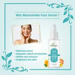 Earth Science Ayurveda 10% Niacinamide Face Serum with Zinc PCA Acne Scars, Blemishes (30 ml) | Face Serum | Face Care |