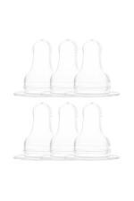 Naughty Kidz Anti Colic Ultra Soft Easy Flow Nipple Pack of 6