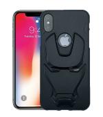 Lejaao Apple iPhone XS Max 3D Avengers Iron Man Black Silicone Mobile Back Cover