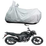 Bull Rider White Polyester Two Wheeler Cover For Honda Cb Trigger