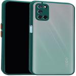 Coverage Oppo A92 Back Cover Smoke Case | Camera Bump Protection Frosted Matte | 360 Degree Shockproof Anti-Drop for Oppo CPH2059 / Oppo_A92 - Dark Green