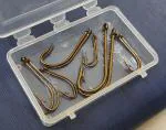 Das Departmental Store's Original Bronze Metal 6 pair fish hook for fishing bigger size fish to tiny fishminnow.