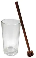 Arman Spoons Brown Wood Whisk Beater - Very Small (Pack Of 1)