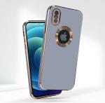 AIBEX Back Cover for iPhone 6/6s|Luxury Electroplating TPU|CD Pattern|Individual Camera Protection (Purple, Flexible, Pack of: 1)