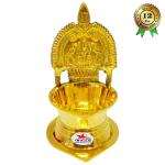Nutristar Handmade Brass Diya Kamakshi Deepam, Gift Item 6xcm 6xcm 10xcm