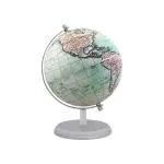WINNER'S Prime Rotating Globe with Metal Arc & Round Stand | Educational Deatailed Globe for Kids, Students, Classroom | Antique Gift/Travel Decorative Showpiece/Home Office(Green Antique)(GP1010GNA)