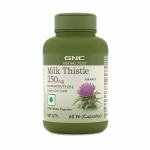GNC Herbal Plus Milk Thistle | Removes Liver Toxins | Protects Liver Health | Detox Supplement for Men & Women | Promotes Proper Fat Digestion | Formulated in USA | 250mg Per Serving | 60 Capsules