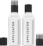 Techtest Hair Root Applicator Bottle with Comb Cap (Pack of 2)