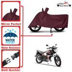 Aashtik mart Yamaha SS Motorcycle Bike Scooty Cover Maroon Colour Water Resistant - UV Protection & Dust Proof Imported Fabric Quality,Sun Protection,Weather Bike - Scooty Two Wheeler Body Cover Yamaha SS