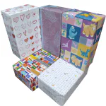 eVincE 10 Gift Wrapping Paper Variety |5 Designs 2 Sheets each for Everyone | Birthday Baby Shower Anniversary Diwali Christmas New Year Gifts