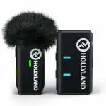 Hollyland Lark M1 Lavalier Wireless Microphone System (1TX+1RX) 650ft 8h Direct USB-C Charging Lapel Mic for iPhone DSLR Camera YouTube Video Recording Live Stream Podcast Interview Vlogging