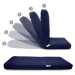 Kawachi Multi Angle Folding Adjustable Backrest Relaxation Meditation Yoga Chair Blue