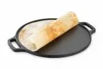 Console Premium Quality Dosa Tawa 12 Inch Pre-Seasoned Cast Iron Skillet ( Pack of 1 )