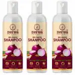 SERVA ORGANIC RED SHAMPOO FOR HARI FALL CONTROL | NET -200 ML | PACK OF 3