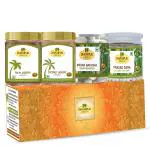 Dhampur Green Indian Prasad Dana Jar Combo for Puja Worship Sweet Natural Pure Traditional White Batasha, No added Chemical Color Preservatives,950G