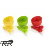 BHOJAL Plastic Round Serving Soup Bowl Set of 6 with 6 Spoons (Multicolor)