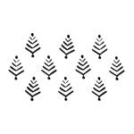 Comet Busters Fancy Black Bindi (BIN420) Pack of 1