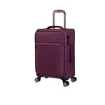 it luggage Bewitching-Purple-Cabin-56cm Expandable Soft case 8 Wheel Trolley Bag Luggage Trolley with Shoe Pouch & Wet Pouch Cabin Luggage