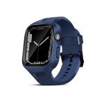 GRIPP Helio Slim & Soft Adjustable Silicon Watch Strap Compatible with Smart Watch 44mm/45mm Series 8/7/6/5/4/3/2/1/SE with Waterproof Durable & Flexible- Sports Edition Watch Strap - (Blue)