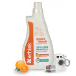 Ethiek Liquid Detergent, Laundry Washing liquid for Top load & Front load Machine, Natural & Organic Detergent for Stain Removal, Biodegradable & Baby Safe Fabric Detergent - 1000ml